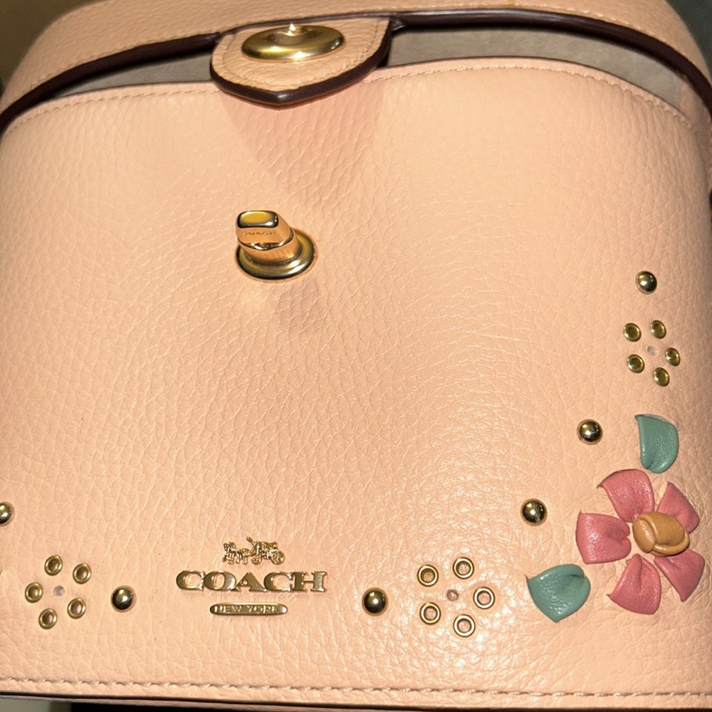 NWT Authentic Coach Kay Crossbody With Floral Whipstitch - Picture 10 of 14